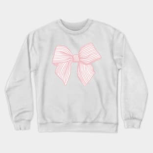 Coquette Pink Bow Crewneck Sweatshirt